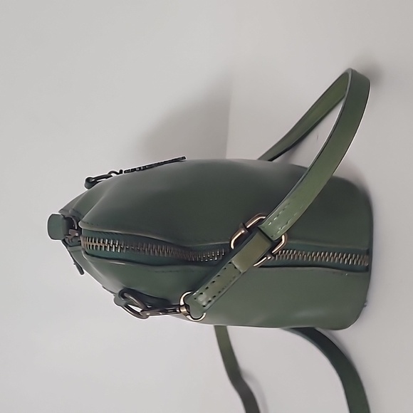 Pratesi Firenze Italian Leather Green shoulder bag - Picture 4 of 12